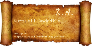 Kurzweil András névjegykártya